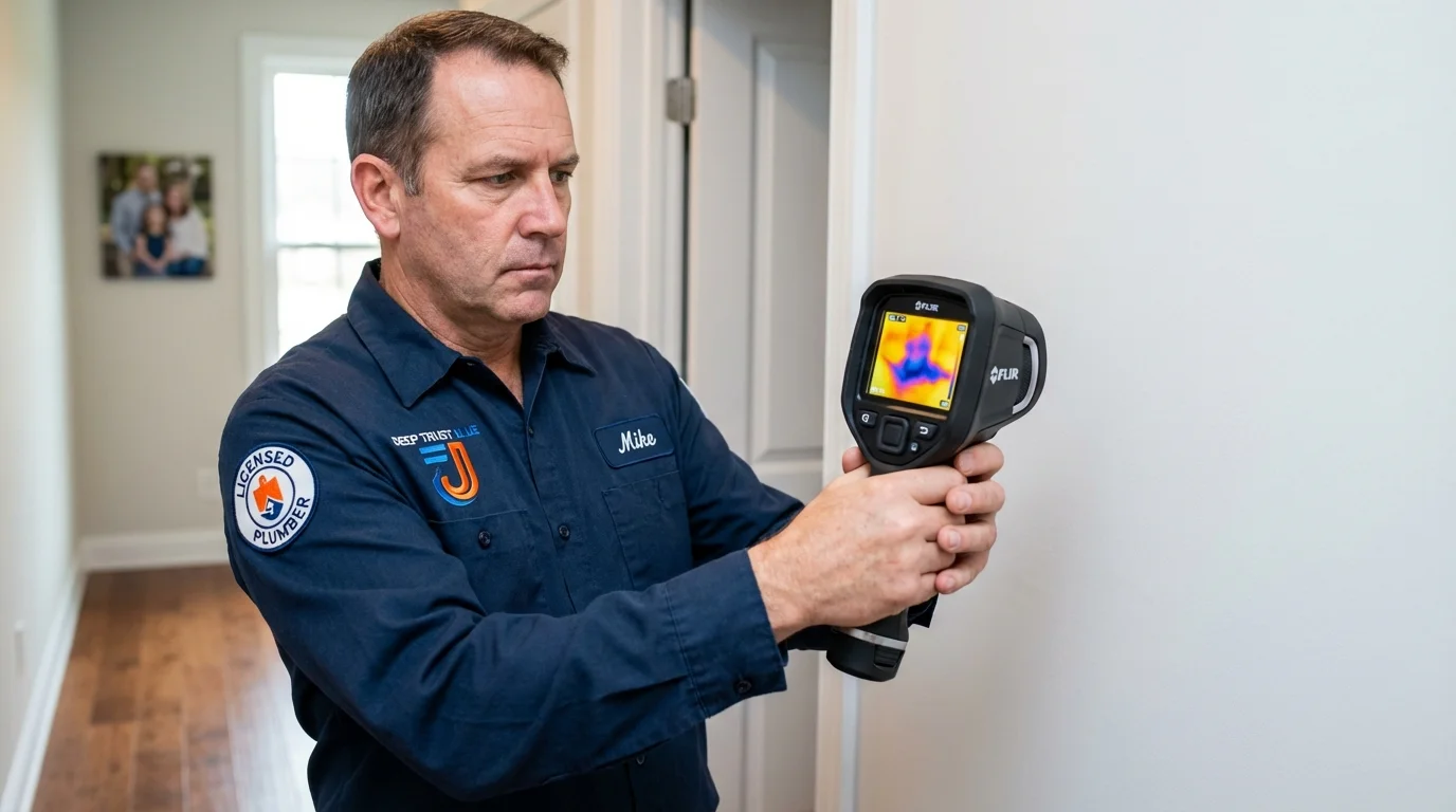 Thermal imaging leak detection by Johns Plumbing LLC in Evergreen